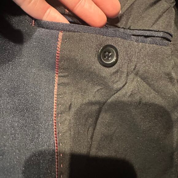 NWT PJ Paul Jones Size Large Blazer Sportcoat Black Pocket Square Office Work - Picture 10 of 15